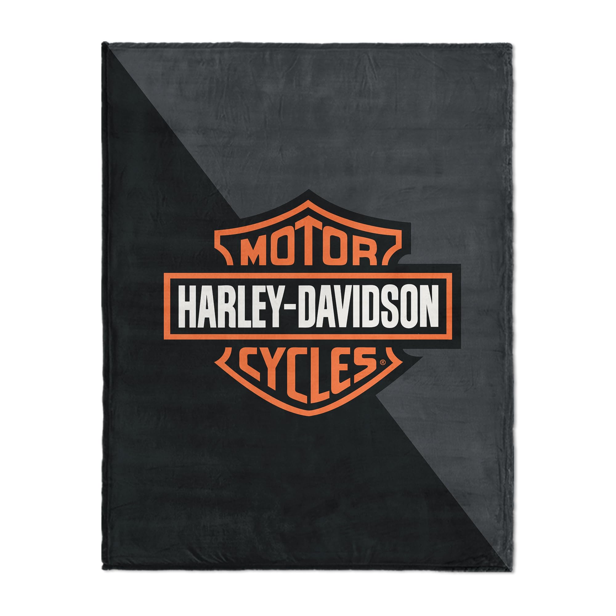 Northwest Harley-Davidson Silk Touch Throw Blanket, Motorcycle Home Accent for Bed or Couch, 46 x 60 in