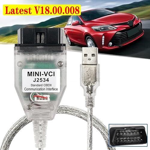 Miniatura 4 de Mini Vci J2534 Cable para Toyota TIS Última Versión V18.00.008 Firmware V1.4.8 OBD2 Cable de diagnóstico FT232RL Soporte Win XP WIN7 WIN10 3264bits