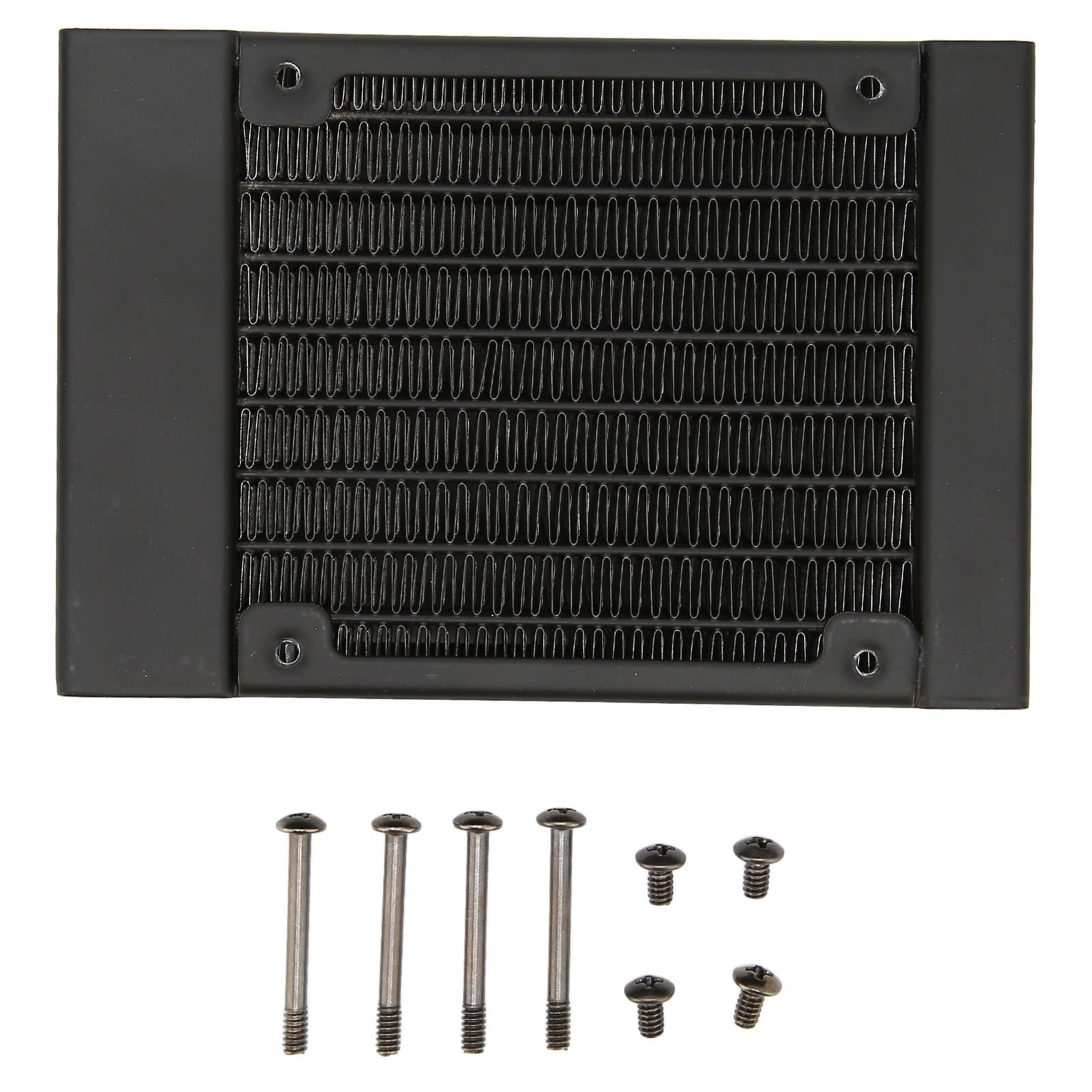 Radiatore Raffreddato Ad Acqua UPC, Tubo a 8 File con Filettatura G1/4 (80 Mm) Radiatore a Tubi di Rame a Doppia Ad Alta Densità, Kit Scambiatore di Calore Liquido di