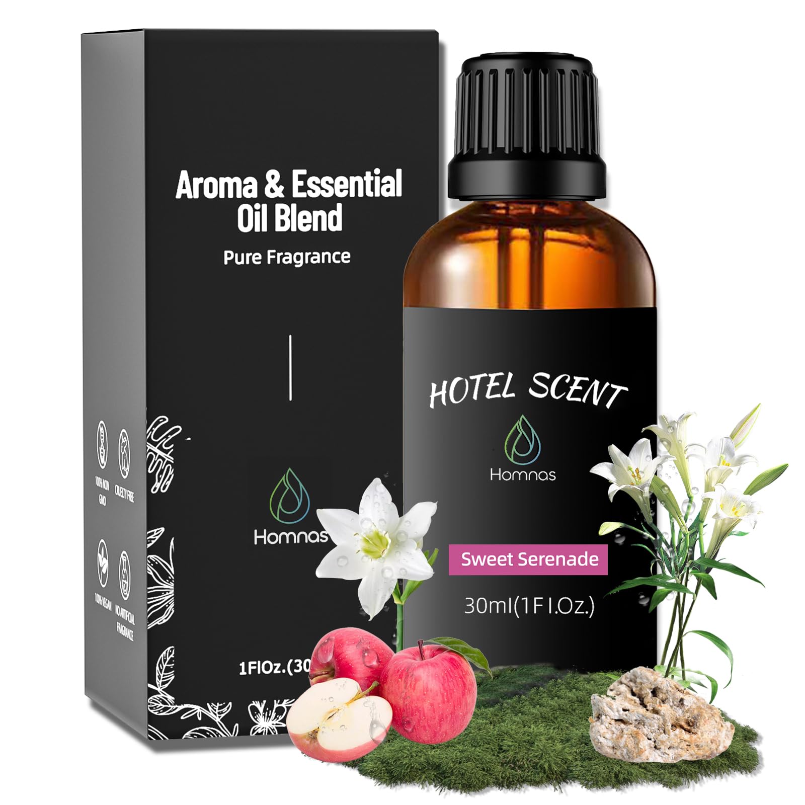 Sweet Serenade Essential Oil, Hotel Diffuser Oil, Inspired by Hilton Hotel, Home Luxury & Hotel Scents for Diffuser, Pure Diffuser Oil with Melon, Mimosa, Sandalwood for Aromatherapy