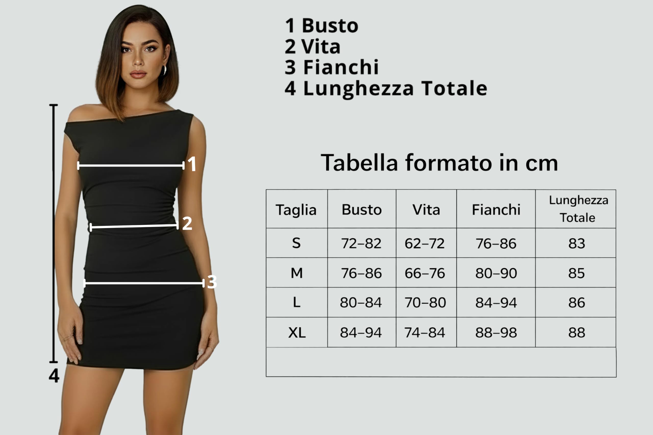 Vestito Donna Corto Estivo Sexy Mini Abito Nero Elegante Monospalla Tubino da Sera Aderente per Festa Miniabito Discoteca Estate AM231