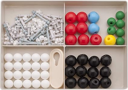 LABZIO Introductory Molecular Model Kit – 48 Atoms, 62 Links
