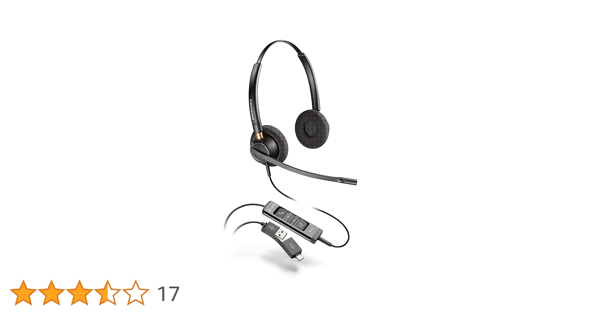 Poly EncorePro 525 USB ヘッドセット Amazon.com: Poly - EncorePro 525 USB-A and USB-C USB Headset