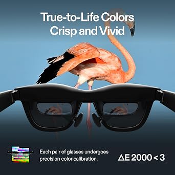 XREAL Air 2 Pro AR Glasses|46 FOV, 130 120Hz HD Display, True Colors, Cinematic Sound, All-Day Comfort. Compatible with iPhone 16/15, Steam Deck, ROG, Mac, PC, Android & iOS