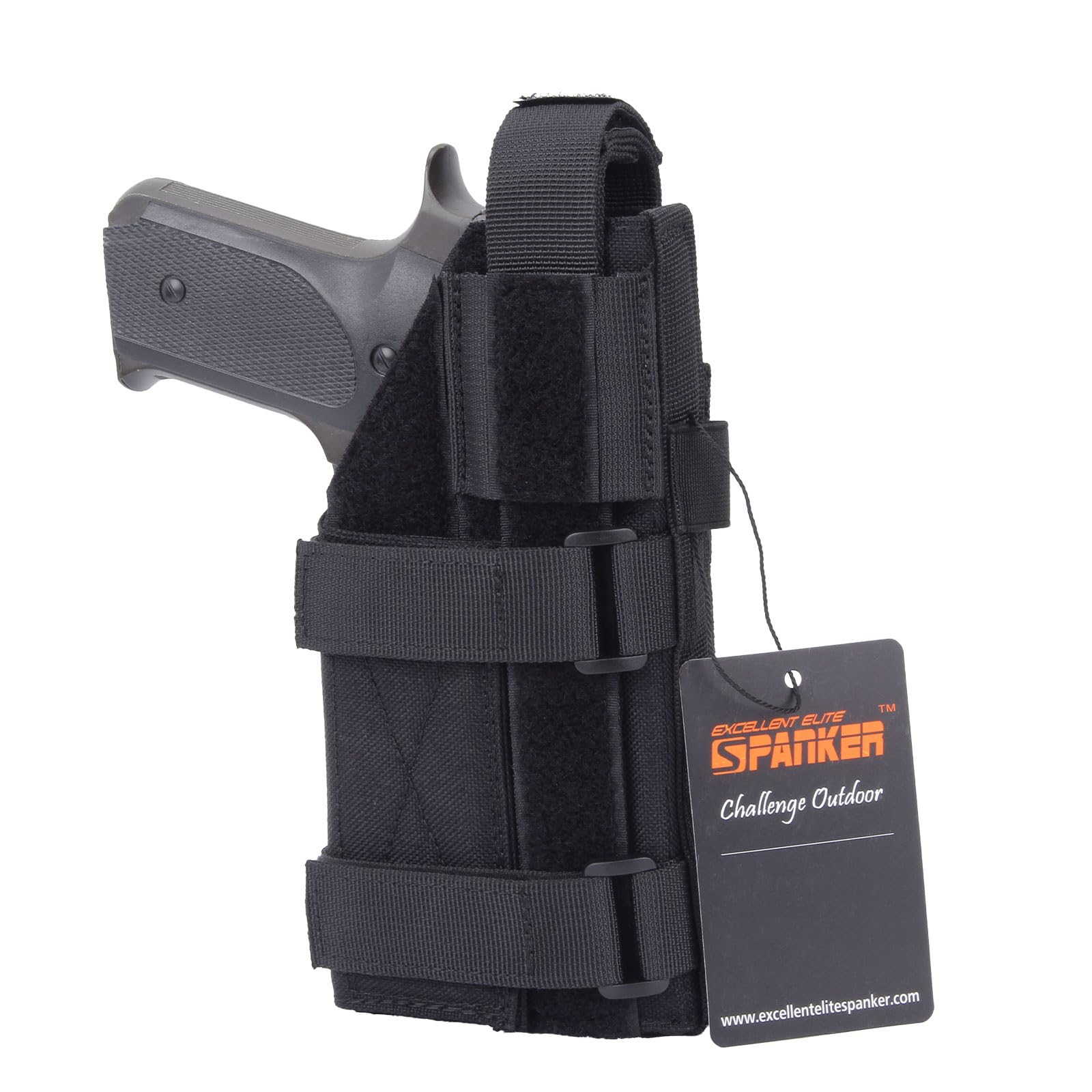 EXCELLENT ELITE SPANKER Taktische Verstellbare Pistolenholster für M1911 Glock 17 G18 G19 G26 G34 XD-45acp CZ P-10C Molle Holster