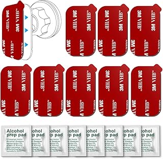 pop-tech Sticky Adhesive Pad Replacement for Car Dashboard Magnetic Phone Mount Base, 8pcs 3M VHB Double Sided Sticker Heat Resistance Tape for Magnet Cellphone Holder & Windshield Dash Cam