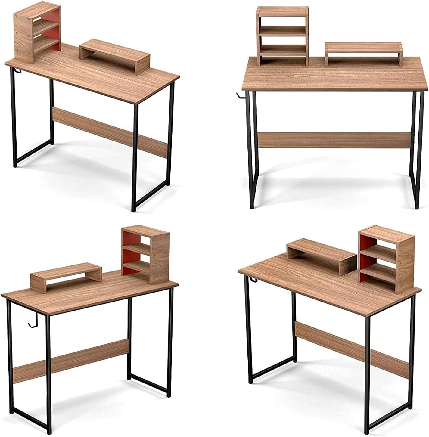 HCY 39'' Child Desk with 2 Movable, Computer Desk Gaming