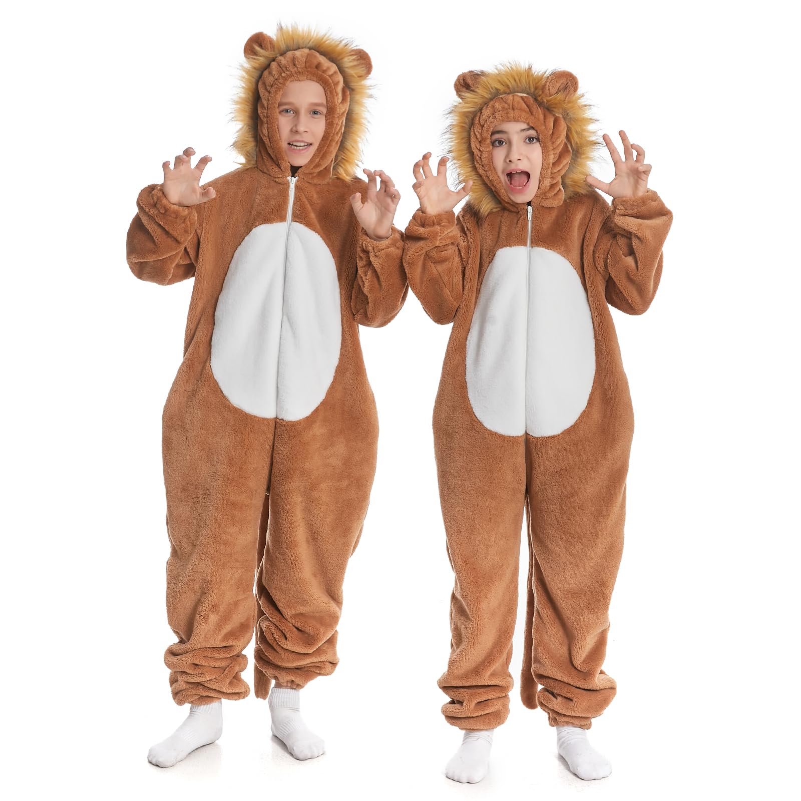 Flannel Fleece Child Onesies – Fuzzy Onepiece Hood Costume - Blanket Sleep