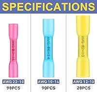 Vista 2 de haisstronica Herramienta de prensado para termorretráctil con 200 conectores a tope de grado marino AWG 22-10 y pelacables