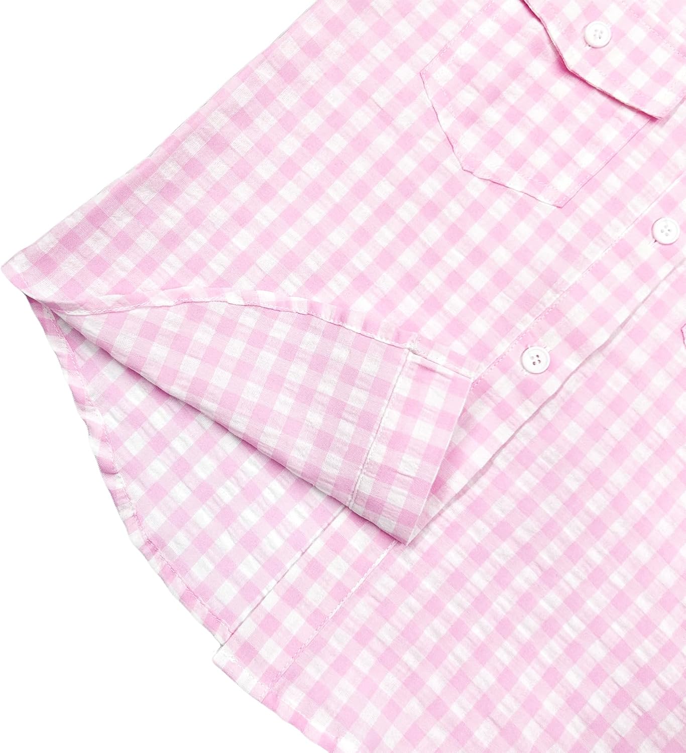 Girls Sleeveless Button Down Shirt Summer Top Blouse Shirts for Kids, 4 Colors Design