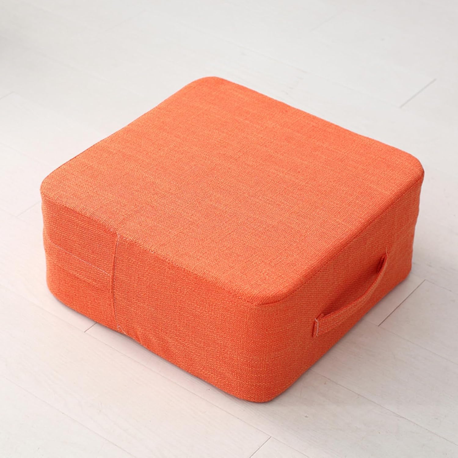 Cojín de Suelo Tatami Lavable de algodón y Lino, Grueso y cómodo, portátil con asa para meditación