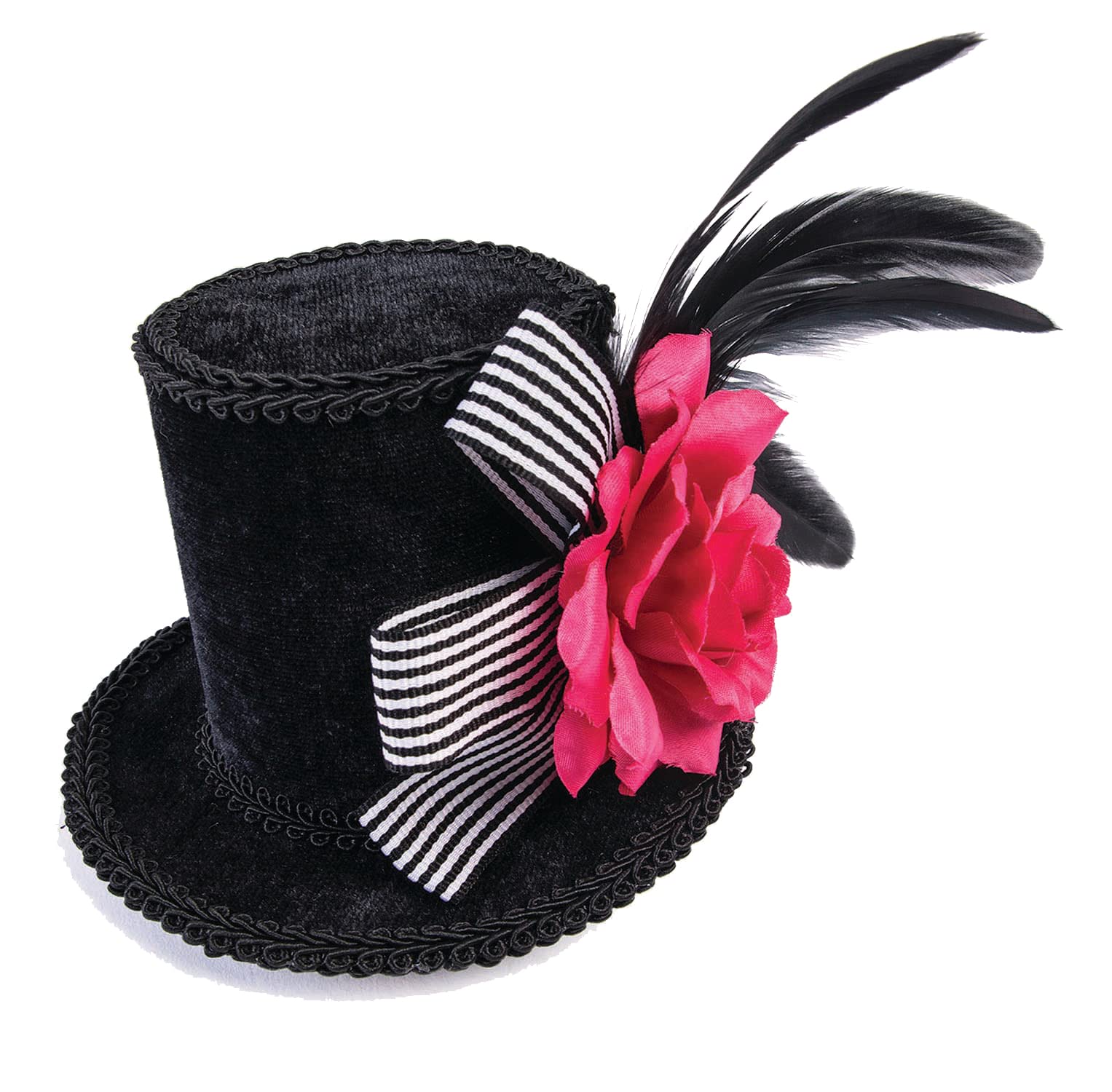 RubiesAdult Harlequin Mini Top Hat, As Shown, One Size