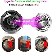 Vista 5 de Cuchilla de repuesto para licuadora hembra de 6 aletas y vasos de 18 onzas compatibles con licuadoras Ninja Auto iQ.