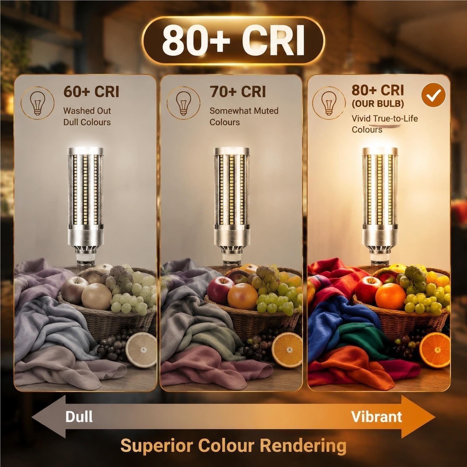 Lampadina LED mais E27 3000K Luce calda 35W Alta potenza Non Dimmerabile