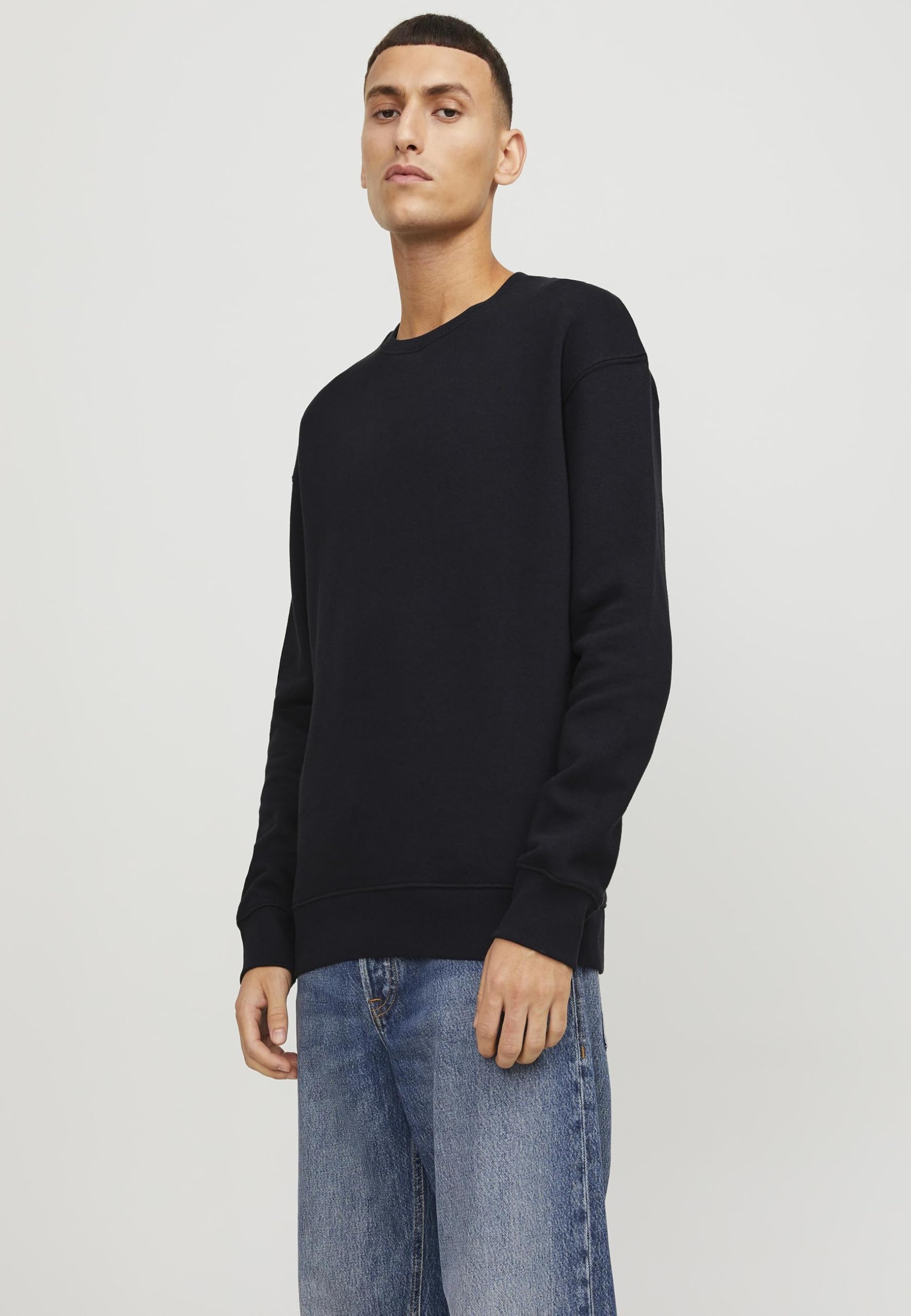 JACK & JONES Male Sweatshirt Einfarbig Sweatshirt