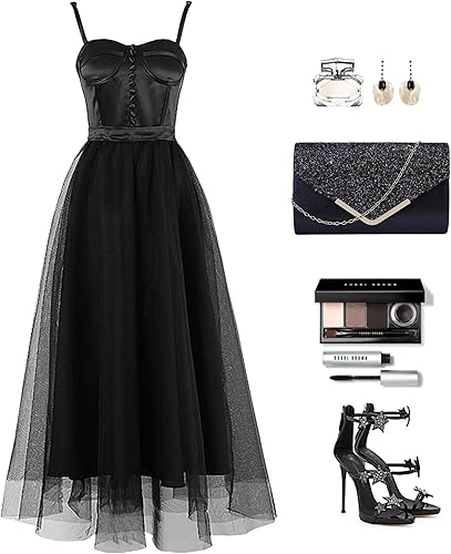 Miniatura 8 de Queena Bolso de mano de noche con purpurina brillante para mujer bolso de cadena para boda fiesta de graduación regalo para mamá esposa novia 3909