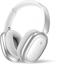 Next Destination ND905-ANC Wireless Headphones Bluetooth 5.4 Active Noise Cancelling 40H Autonomy Bass Powerful Headphones with Microphone for Calls Magnetic Pillows (Silver)