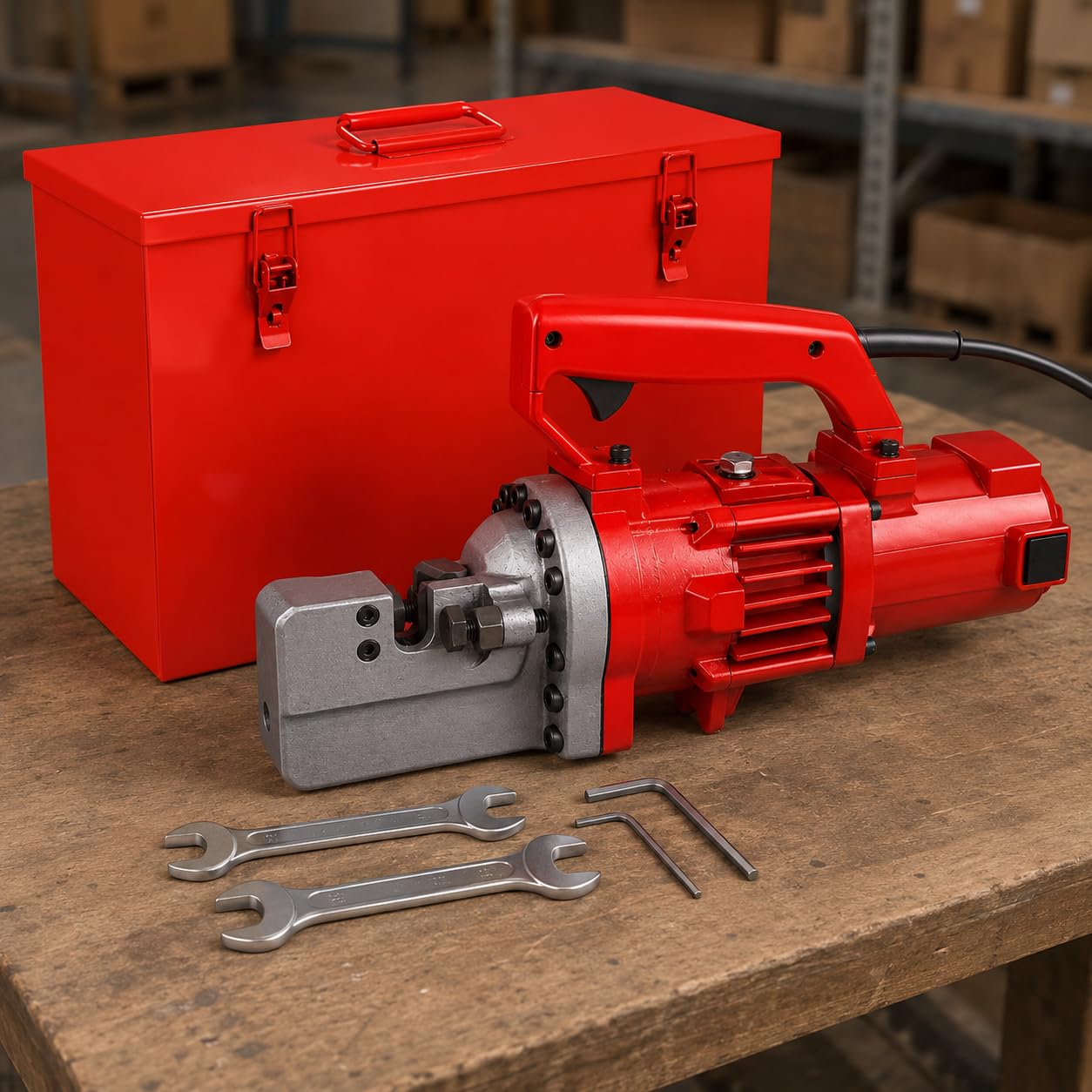 Elektryczny hydrauliczny nóż do prętów zbrojeniowych 1250 W, nośność cięcia