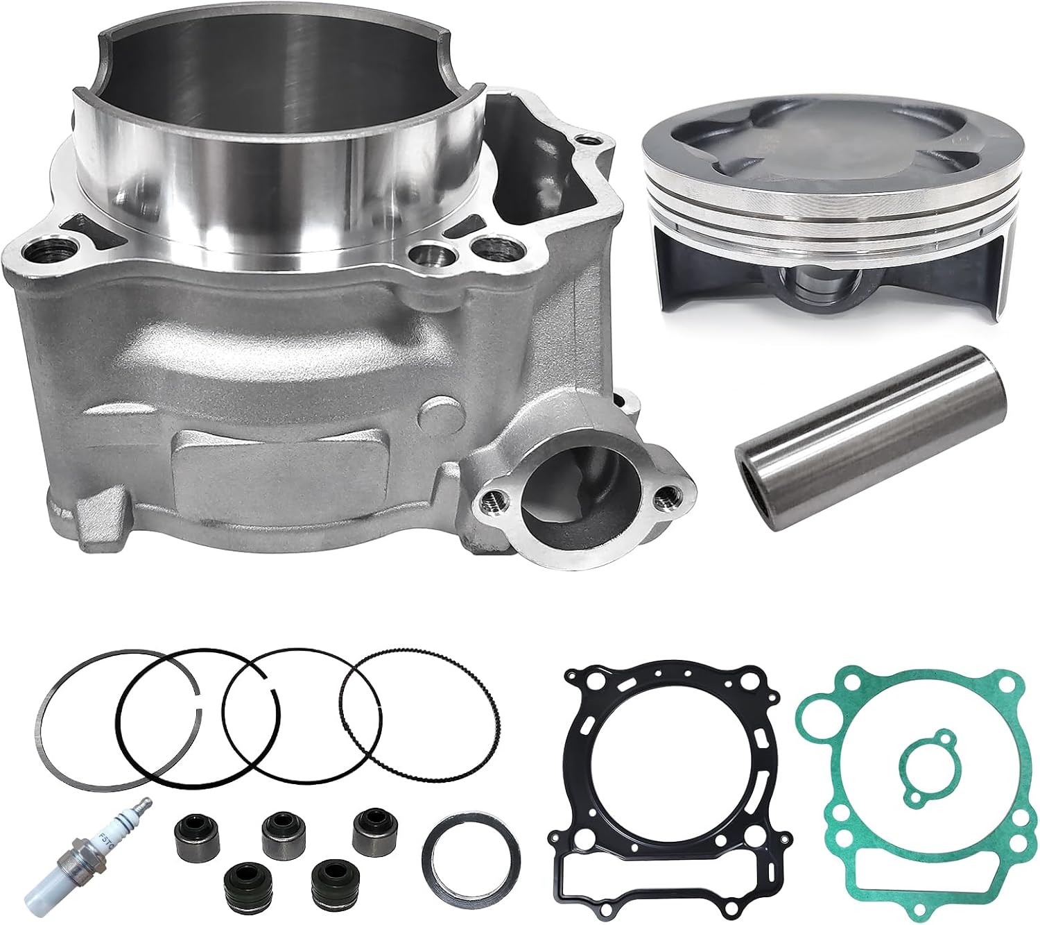 Full Top End 99mm Cylinder 12:1 Piston with Gasket Rebuild Kit Compatible with 2004-2013 Yamaha YFZ450 Parts Replace 20001 4865M09500 C3066 71014-5
