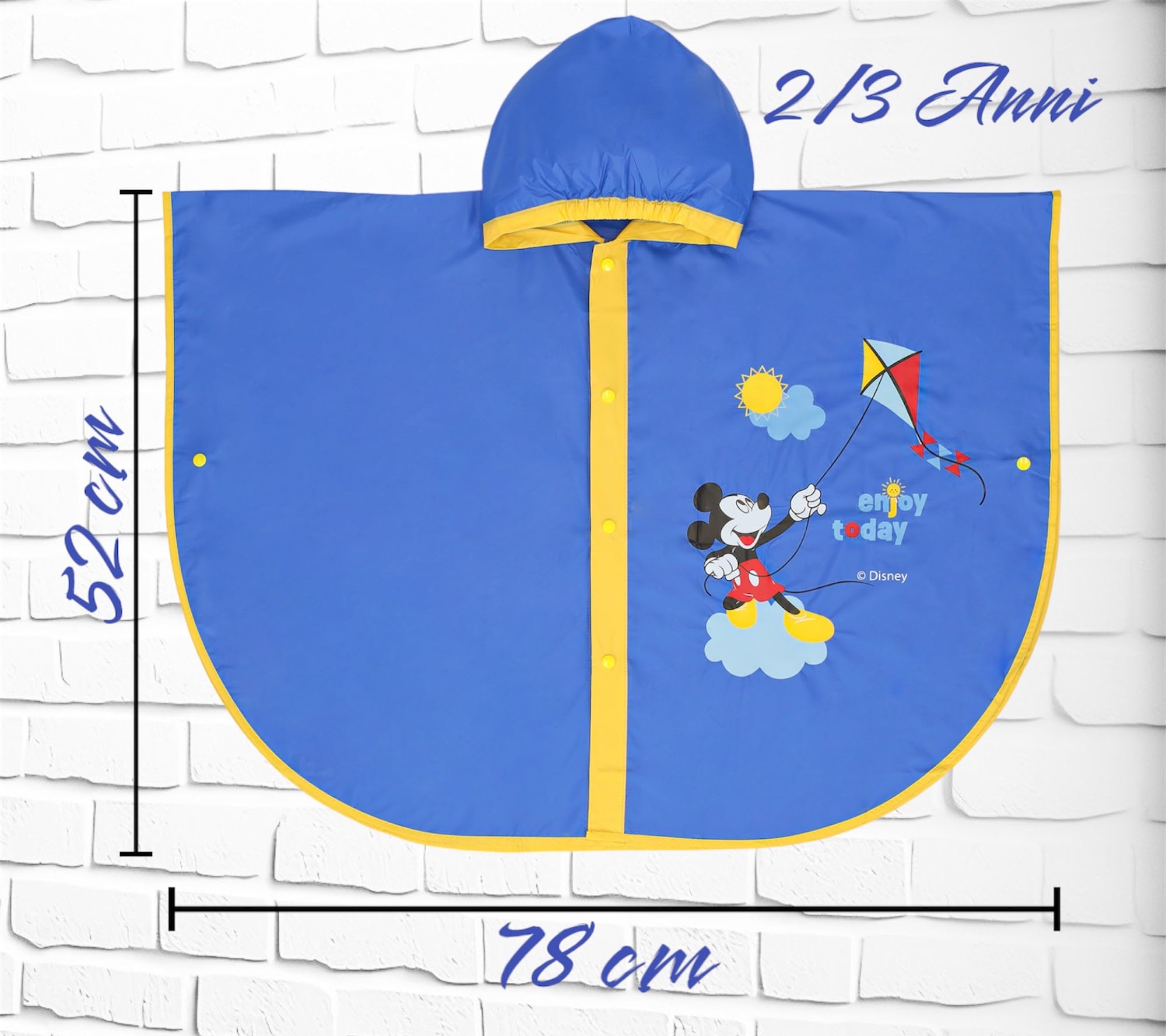 Capa de lluvia Minnie Mickey Mouse Niña Impermeable Años Poncho Antilluvia Capa Niña Niños Chaqueta Niño Kway Regalo Cumpleaños Ropa