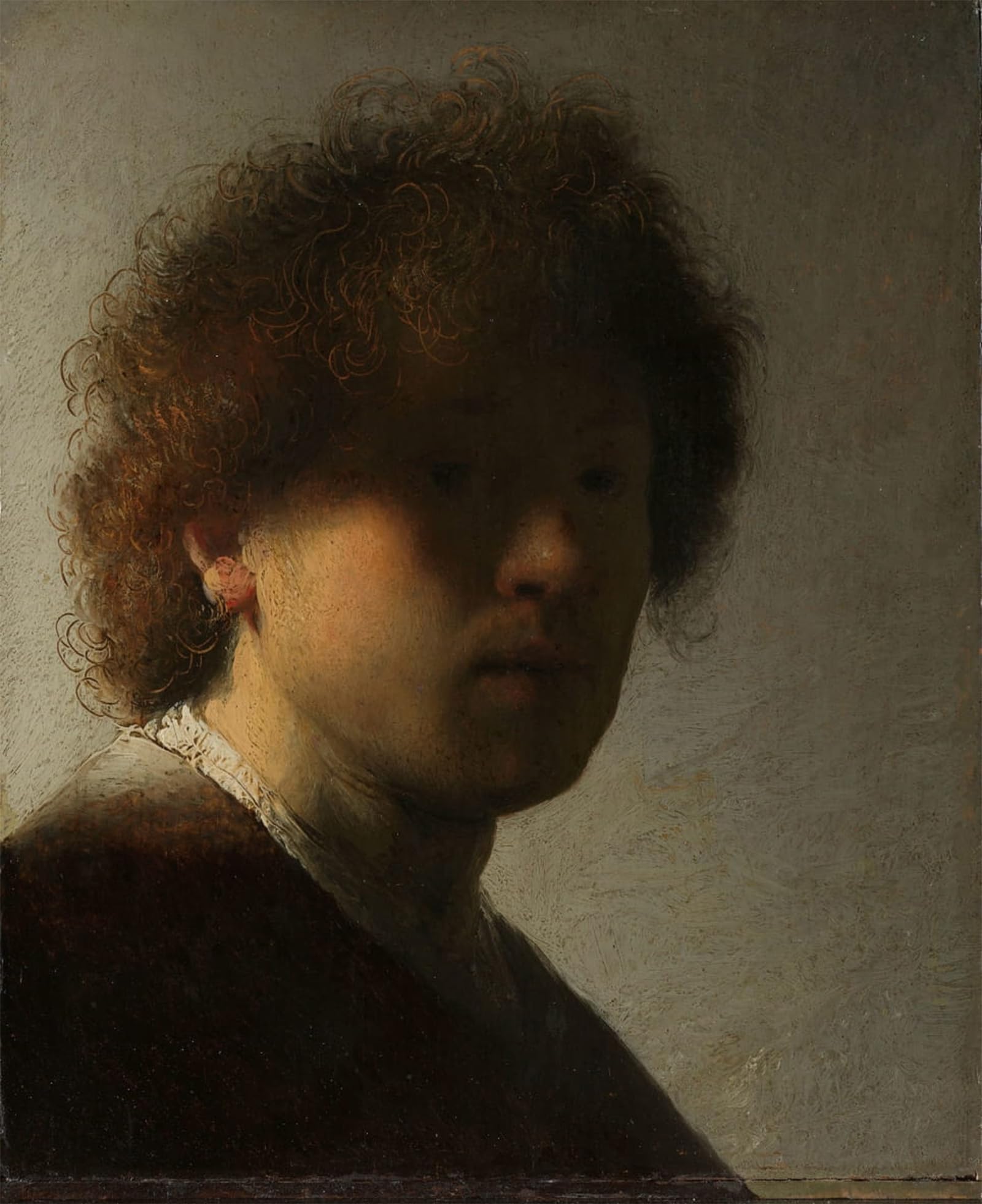 SERENDIPITP Vintage Wall Art Canvas Nordic Poster Canvas Print Picture Self portrait by Rembrandt van Rijn Wall Art Poster for Home Decor 60x90cm