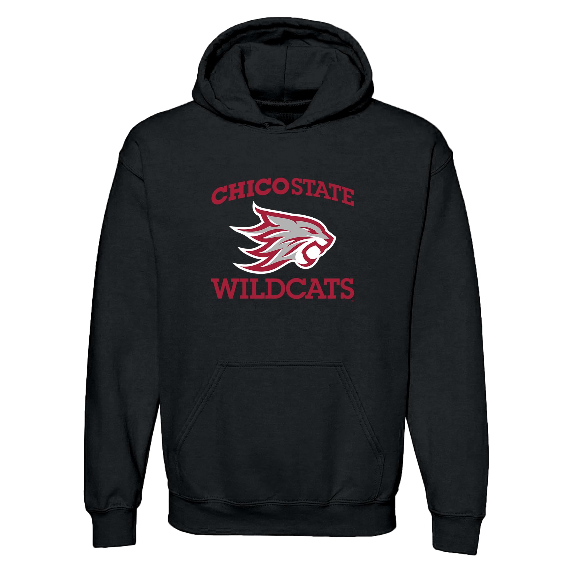 UGP Campus Apparel NCAA Officially licensed College - University Team Color Arch Logo Hoodie, Chico State Wildcats Black, XXXL โ image 1
