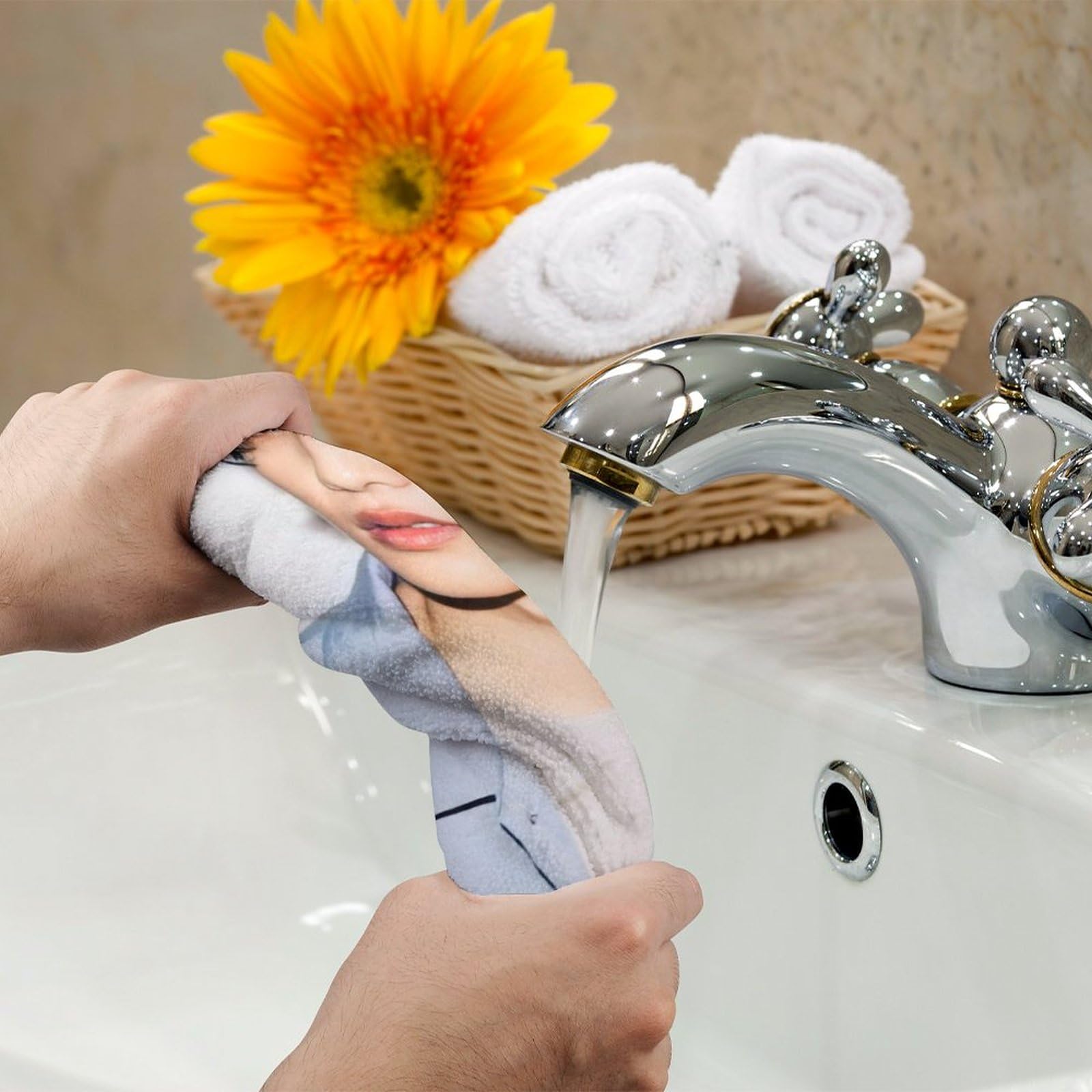 Amazon｜志尊淳35x73cmシンプルでおしゃれな吸水速乾コットンタオル