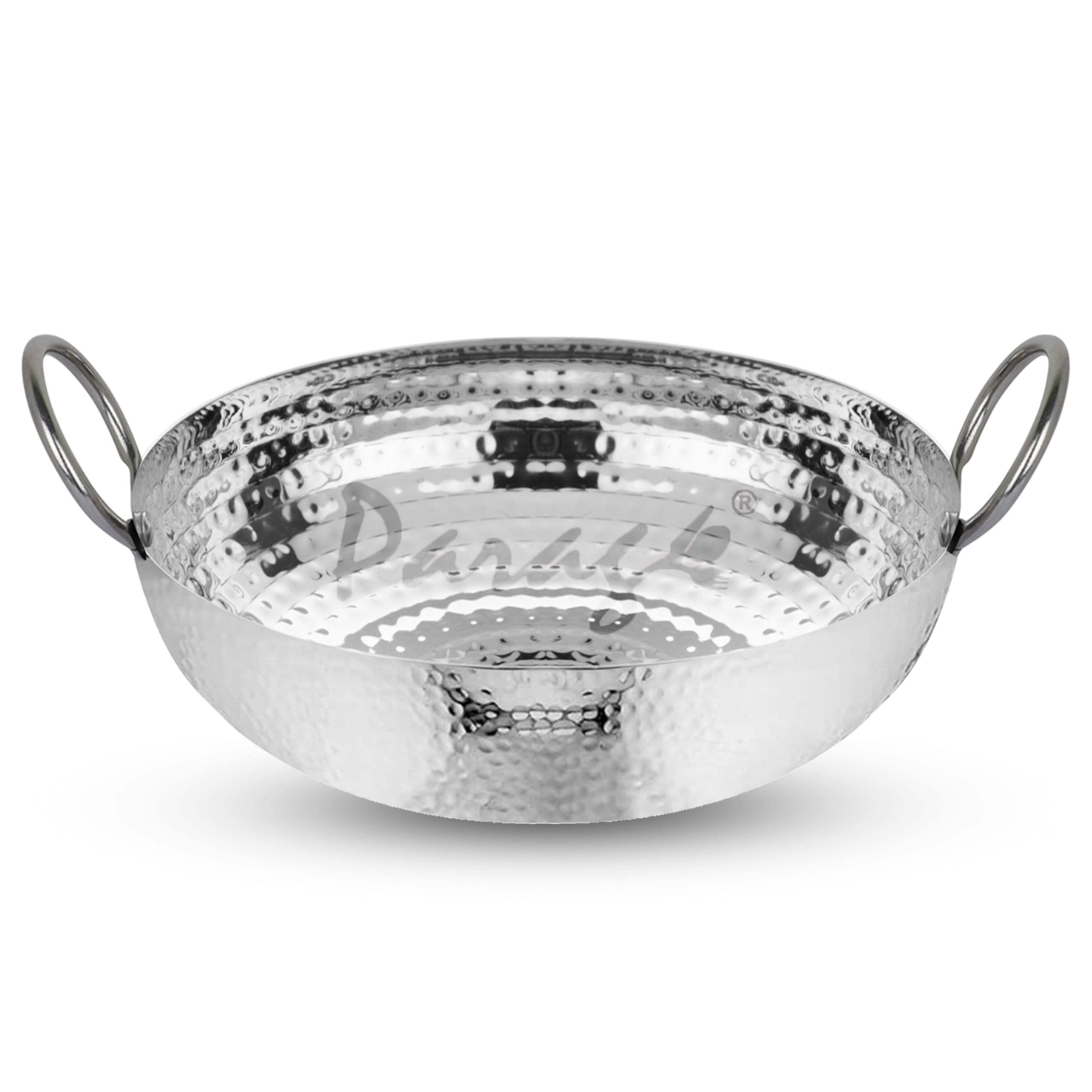 Parage 1 Pieces Stainless Steel Hammered Kadhai with Heavy Bottom for Kitchen/Utensils for Cooking, Deep Frying | Gas Stove Friendly Cookware (2 LTR, Silver)-picture-35
