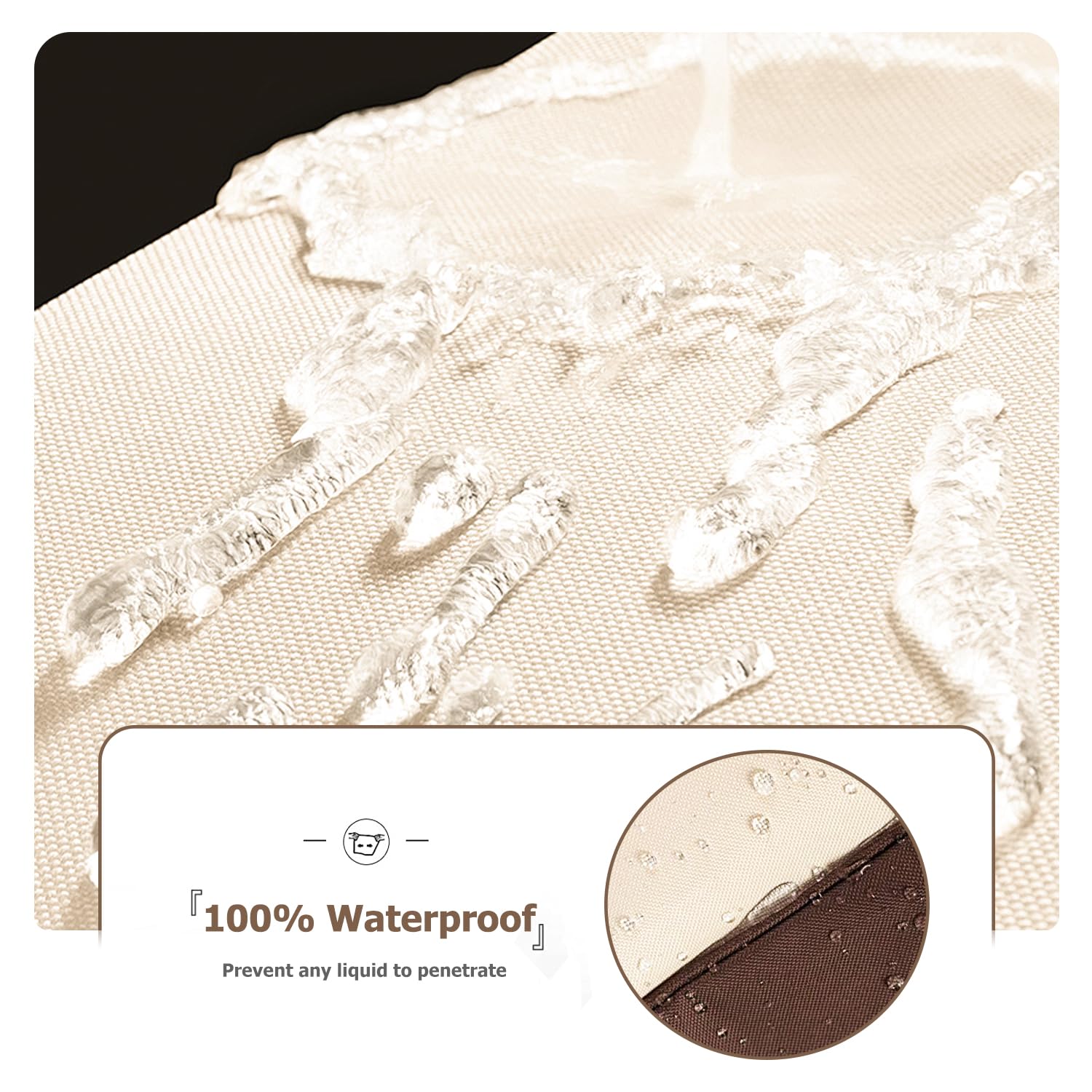 Exokugo Wire Shelf Cover,600D Heavy Duty 100% Waterproof Shelf Covers For Wire Shelving,Outdoor Storage Shelves Cover For Metal Rack,48" W X 24" D X - View #8