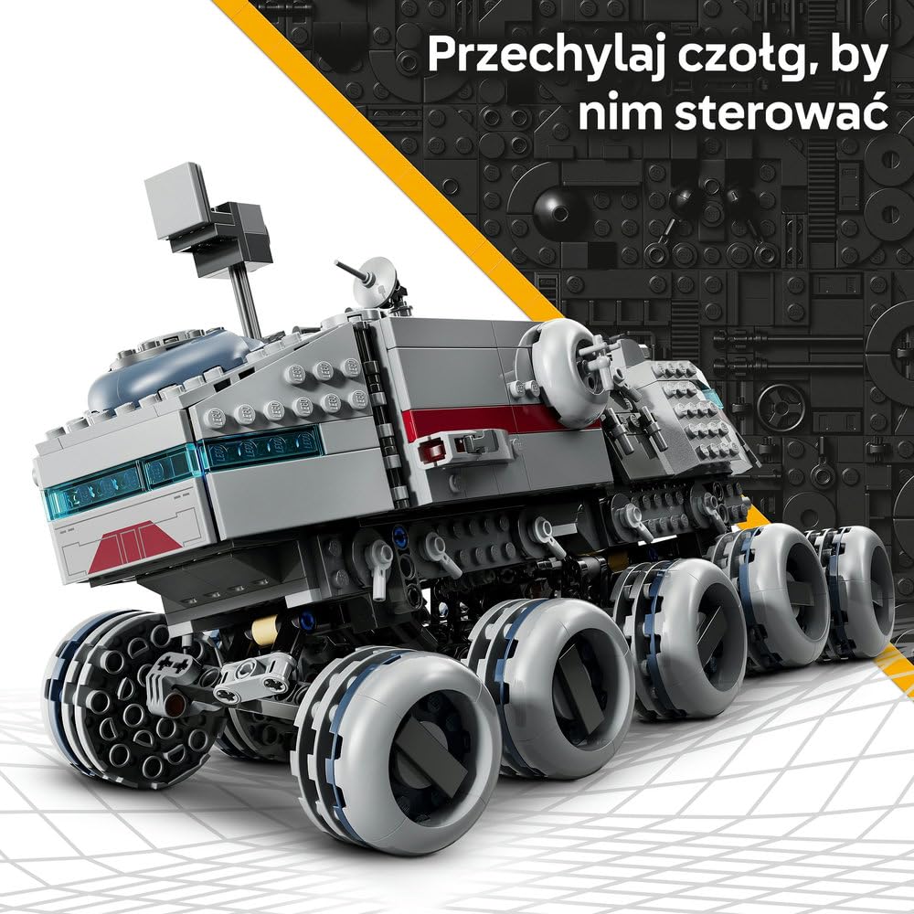 LEGO Star Wars Czołg Republiki Juggernaut 75413 | Model czołgu, zabawka dla 9-latka, prezent Star Wars dla dzieci, klocki dla chłopca i dziewczynki, 813 elementów