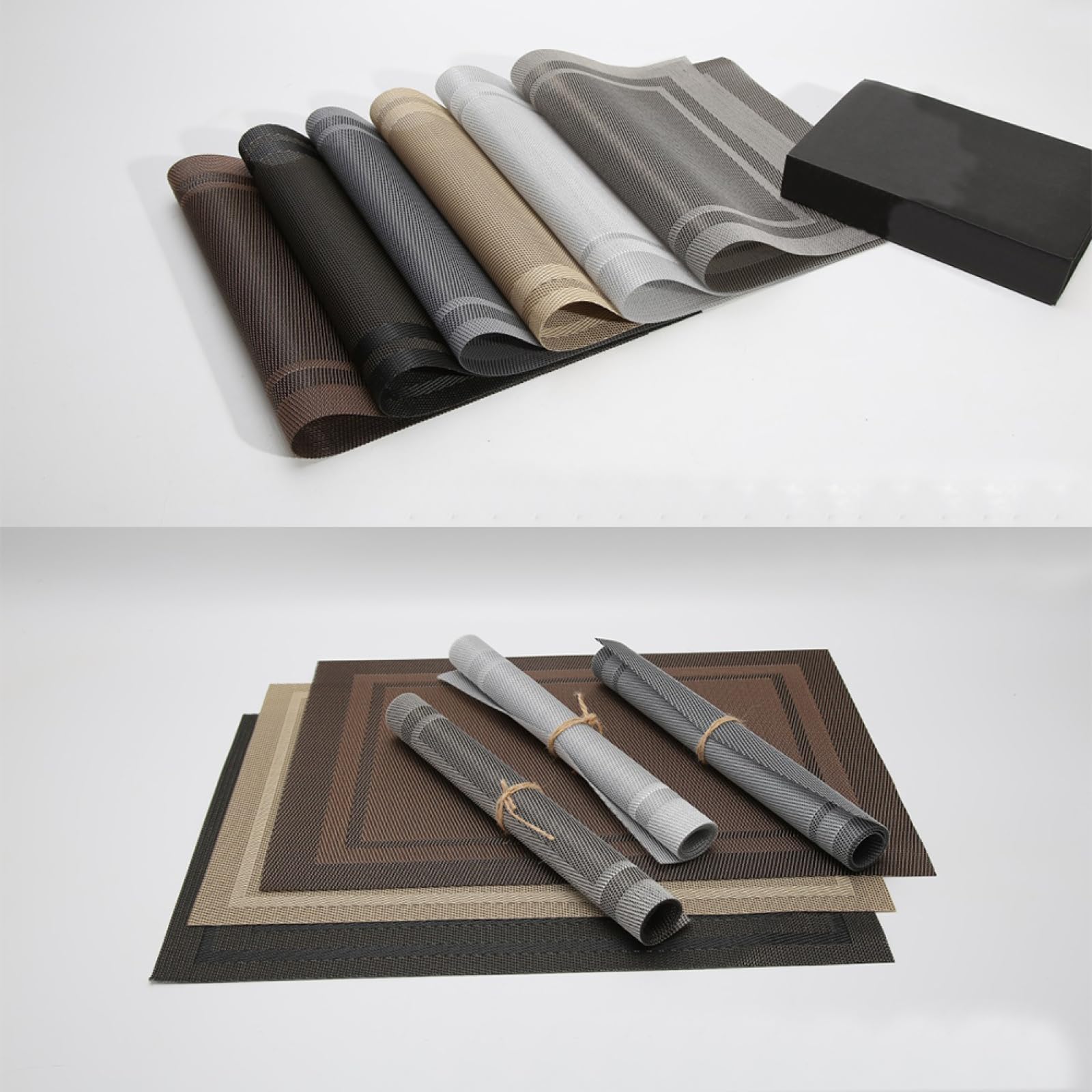 Décoration de Table, Sets de Table, Tapis de Cuisine Style Nordique, imperméable, rectangulaire, Facile à Nettoyer, idéal pour Les Restaurants