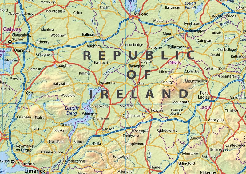 Affiche Irlande physique anti-reflet pour comprendre les reliefs - 4