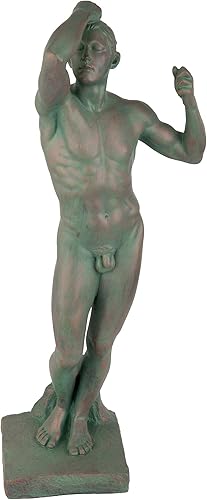 Miniatura 2 de Design Toscano La edad de bronce desnuda masculina estatua (1877) 21 pulgadas