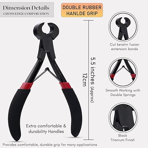 Miniatura 3 de Innovador cortador de enlace de queratina utilizado para cortar los lazos de las extensiones de cabello de queratina. Herramientas de extensión de