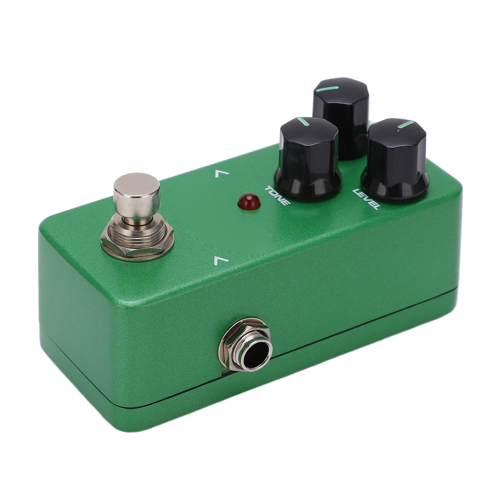 Pedale effetto chitarra Overdrive Mini singolo regolabile caldo tubo naturale Suono accessorio per strumenti musicali per chitarristi elettrici Guscio in metallo verde