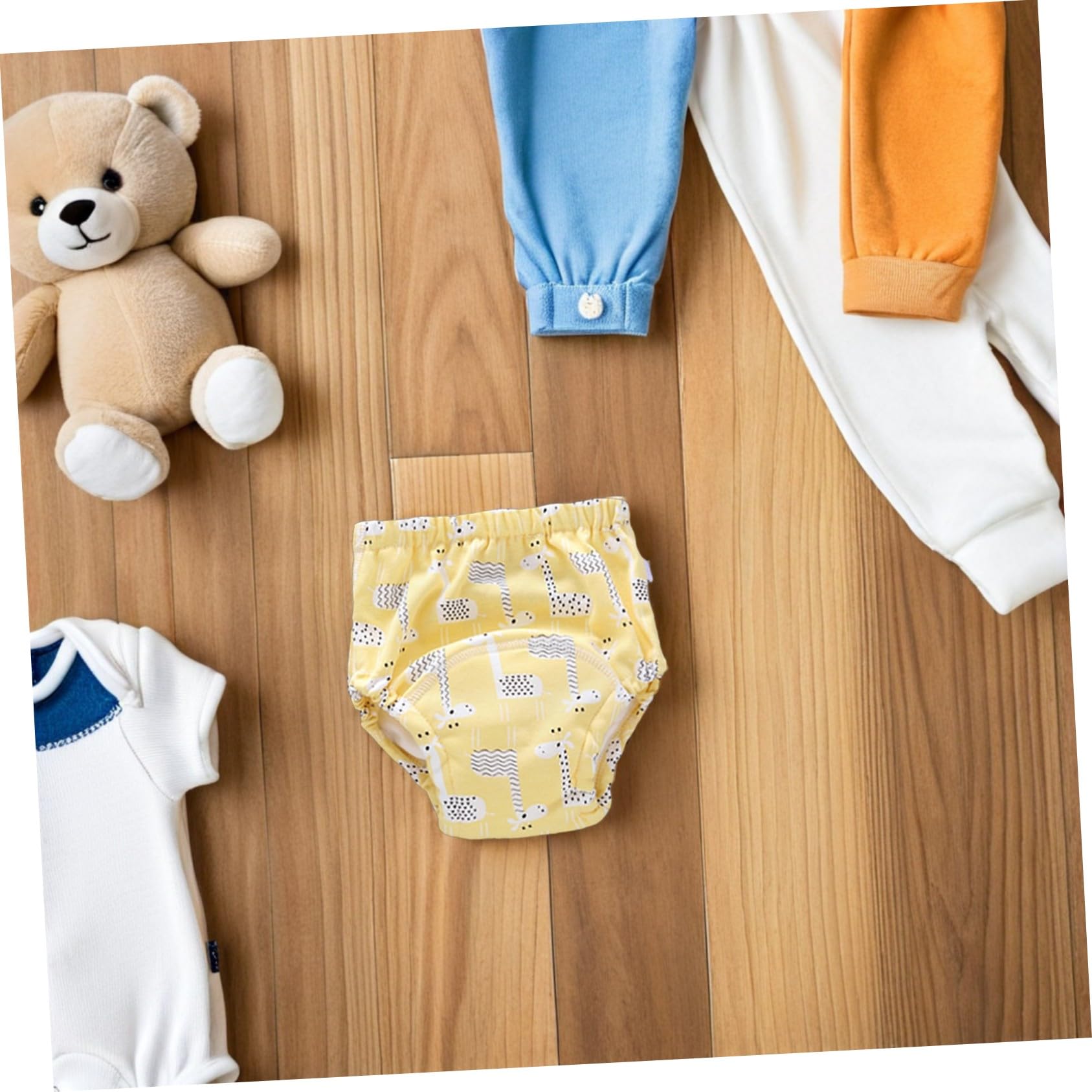 BESTonZON 6 Stück-pack Wiederverwendbare Baumwoll Trainingshosen für Babys Waschbar Passform für Töpfchentraining 8-12kg