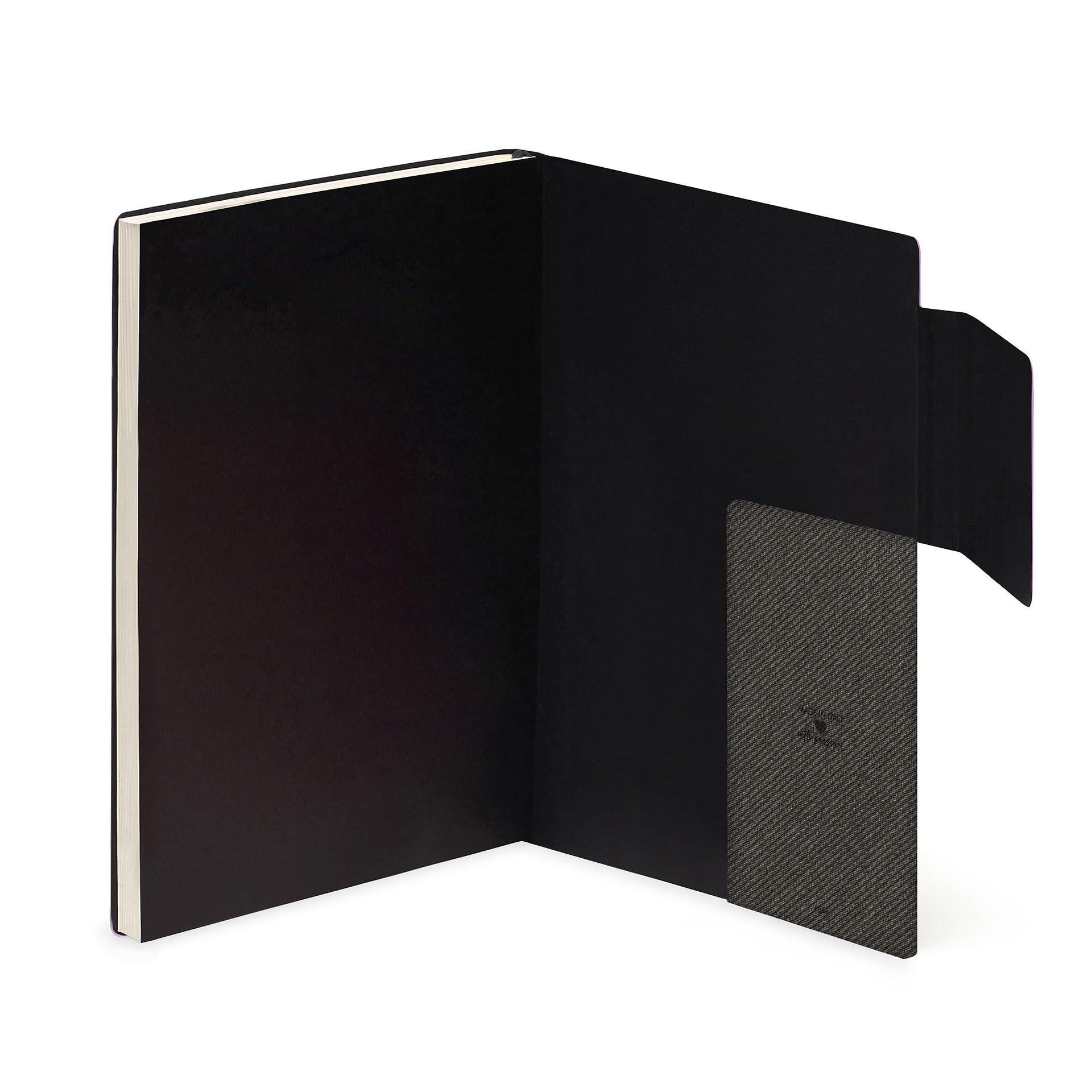 Legami Grand agenda journalier 2026 Deep Graphite 12 mois large fermeture élastique papier FSC certifié 17 x 24 cm