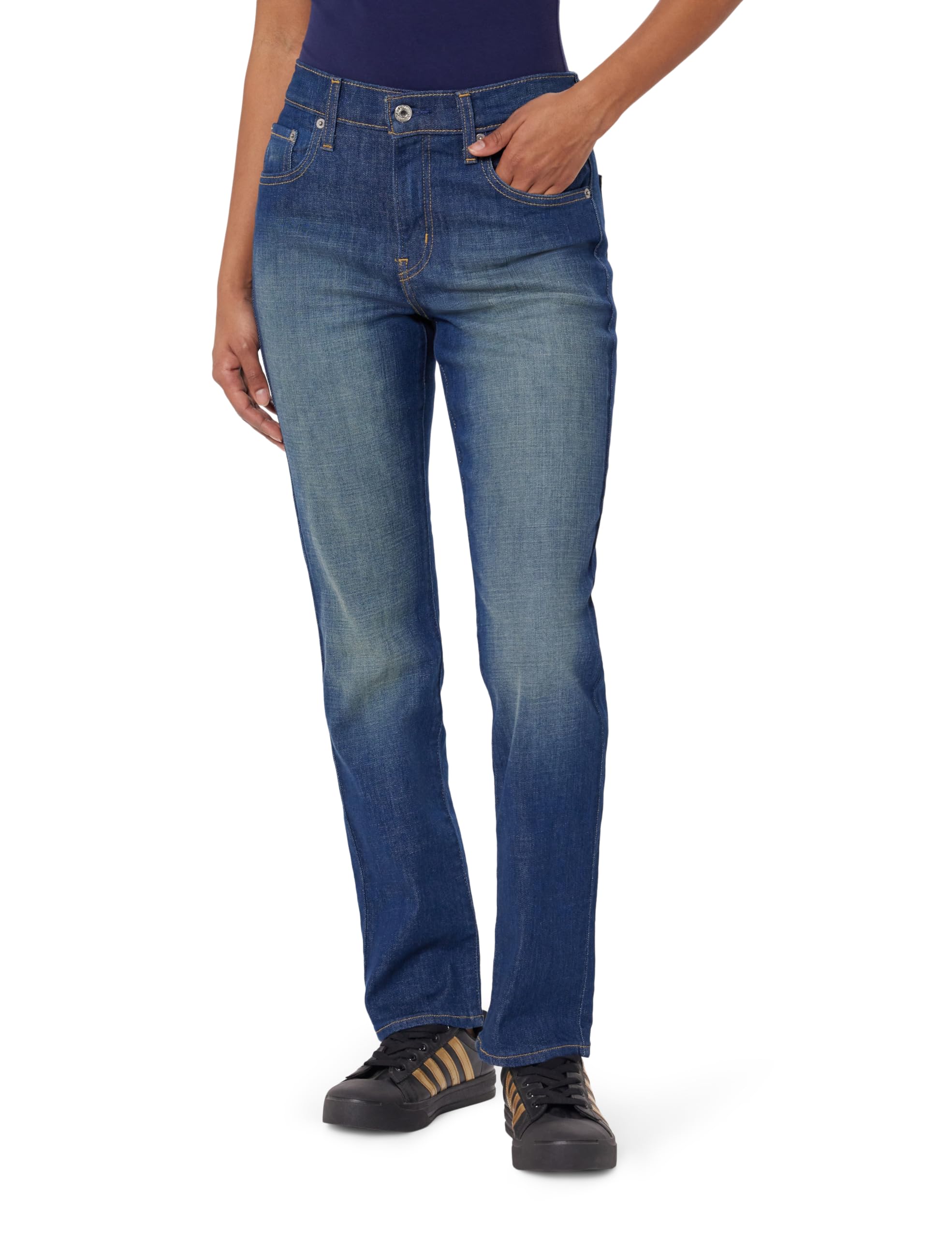 Women's High Rise 724 Slim Straight Fit Jeans