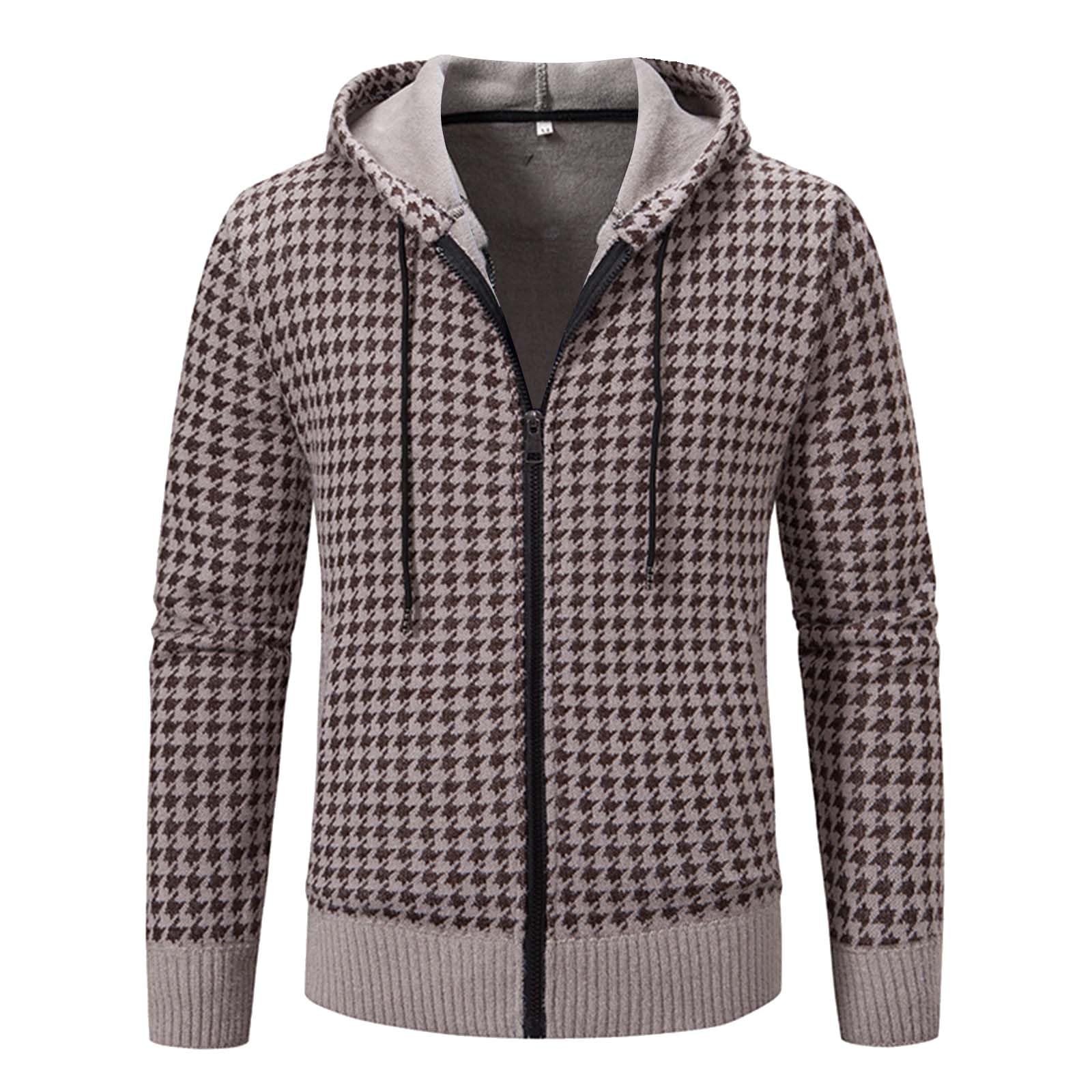 Herren Trachtenjanker Mit Kapuze - Warme Strickjacke Für Herbst & Winter