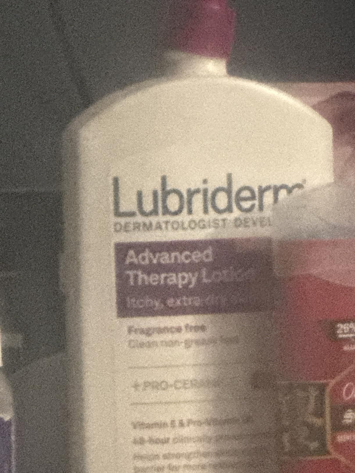 Kenvue Lubriderm Advanced Therapy Fragrance Free Moisturizing Hand & Body Lotion + Pro-Ceramide, Intense Hydration for Itchy, Extra Dry, & Sensitive Skin, Non-Greasy, Hypoallergenic, 24 fl. oz