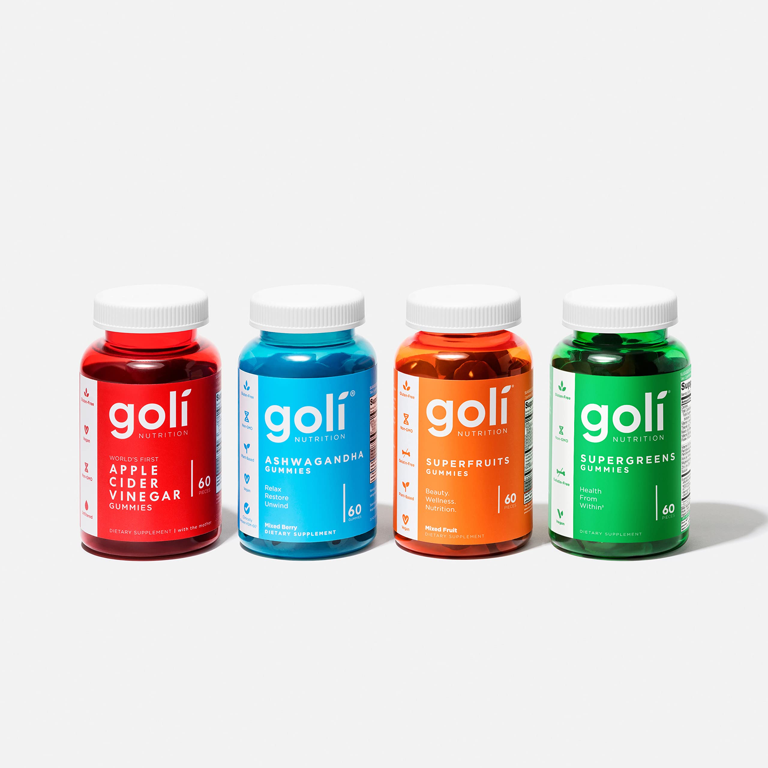 Buy Goli® Gummy s Bundle 4 Pack Apple Cider Vinegar, Ashwaghanda