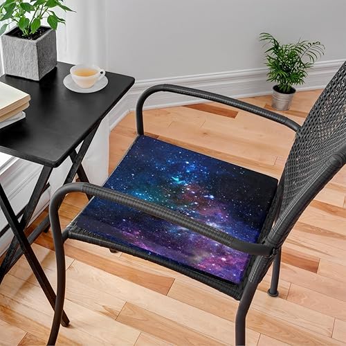 Miniatura 2 de Bardic Paquete de 1 cojín para silla, de espuma viscoelástica y galaxia, de 16 x 16 pulgadas