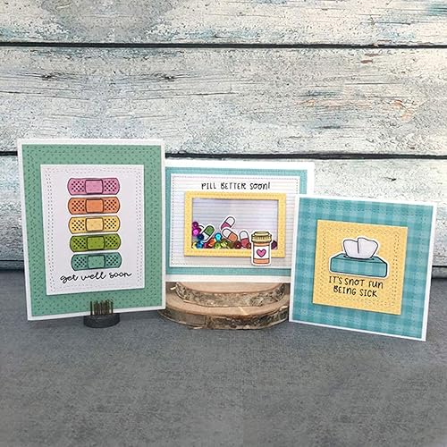 Miniatura 4 de Juego de sellos y troqueles transparentes de silicona enferma para hacer tarjetas, álbum de fotos en relieve DIY para manualidades decorativas