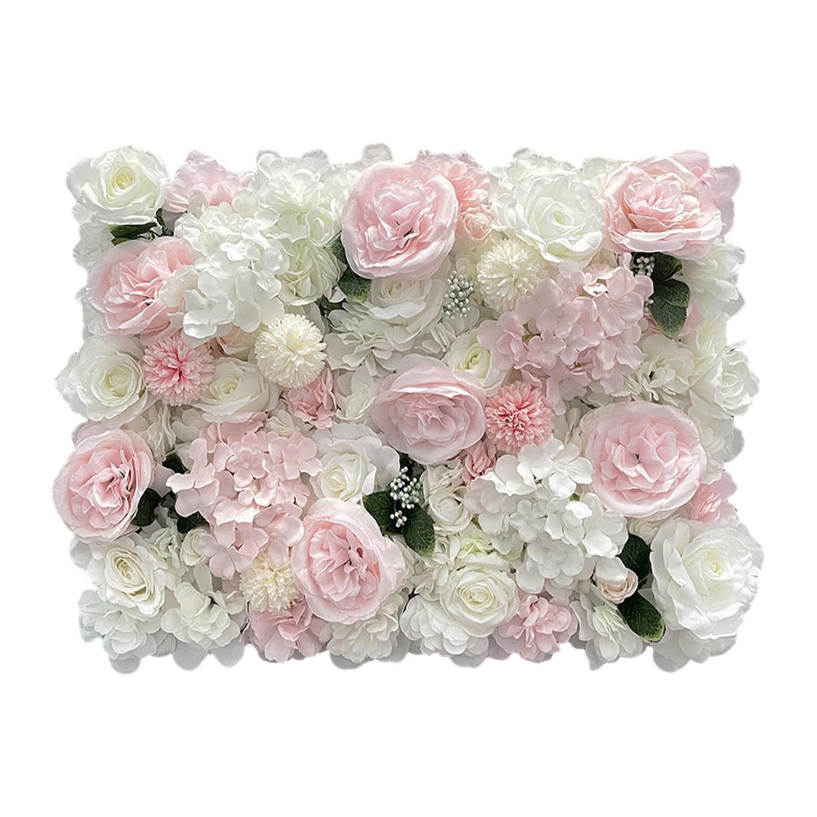 Mur de fleurs en soie rose pour fond de photo de mariage élégant
