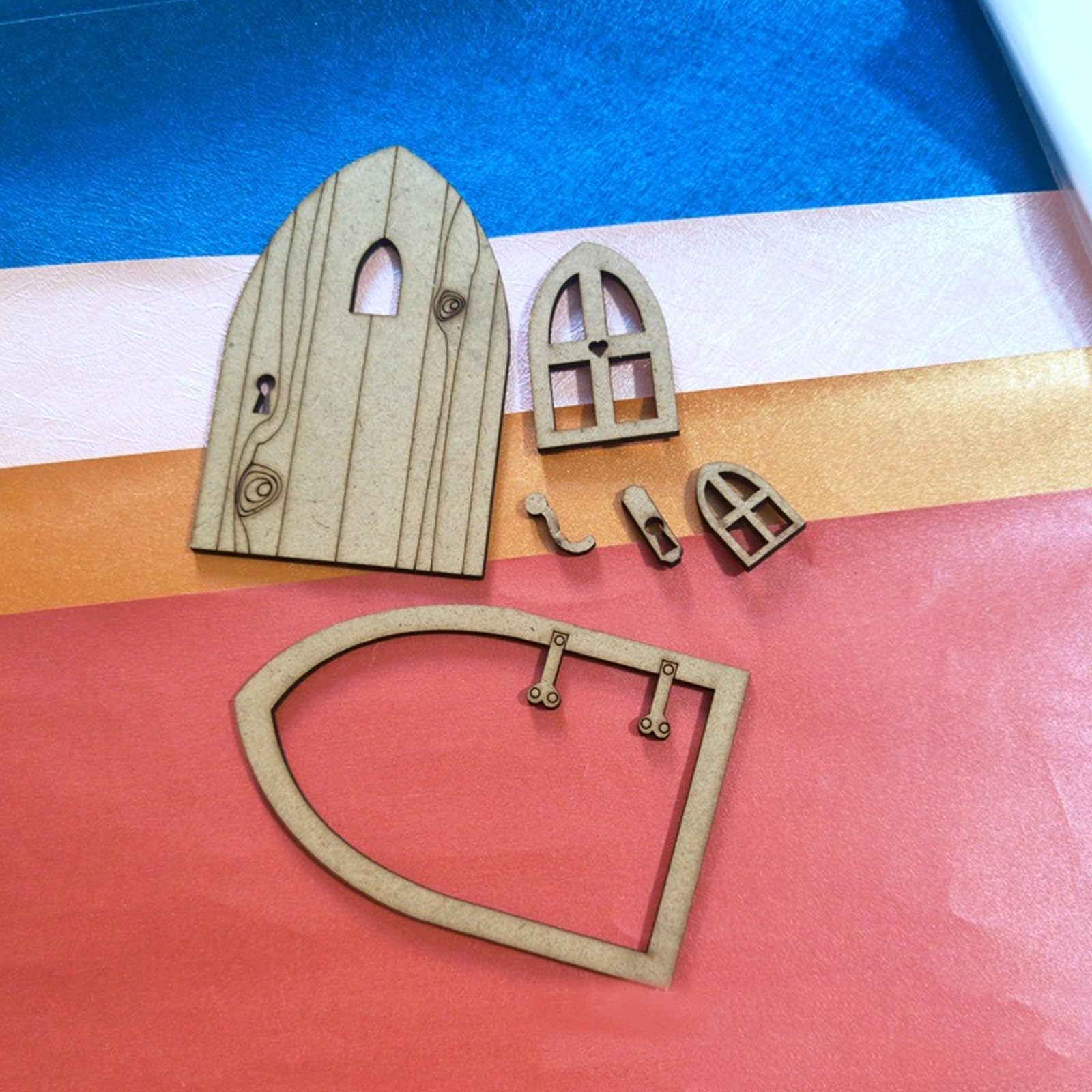 Ornamenti Natale Piccoli Accessori Casa Bambole Natale - Mini Cassetta Postale E Decorazioni Elfo Set Ornamenti Natale