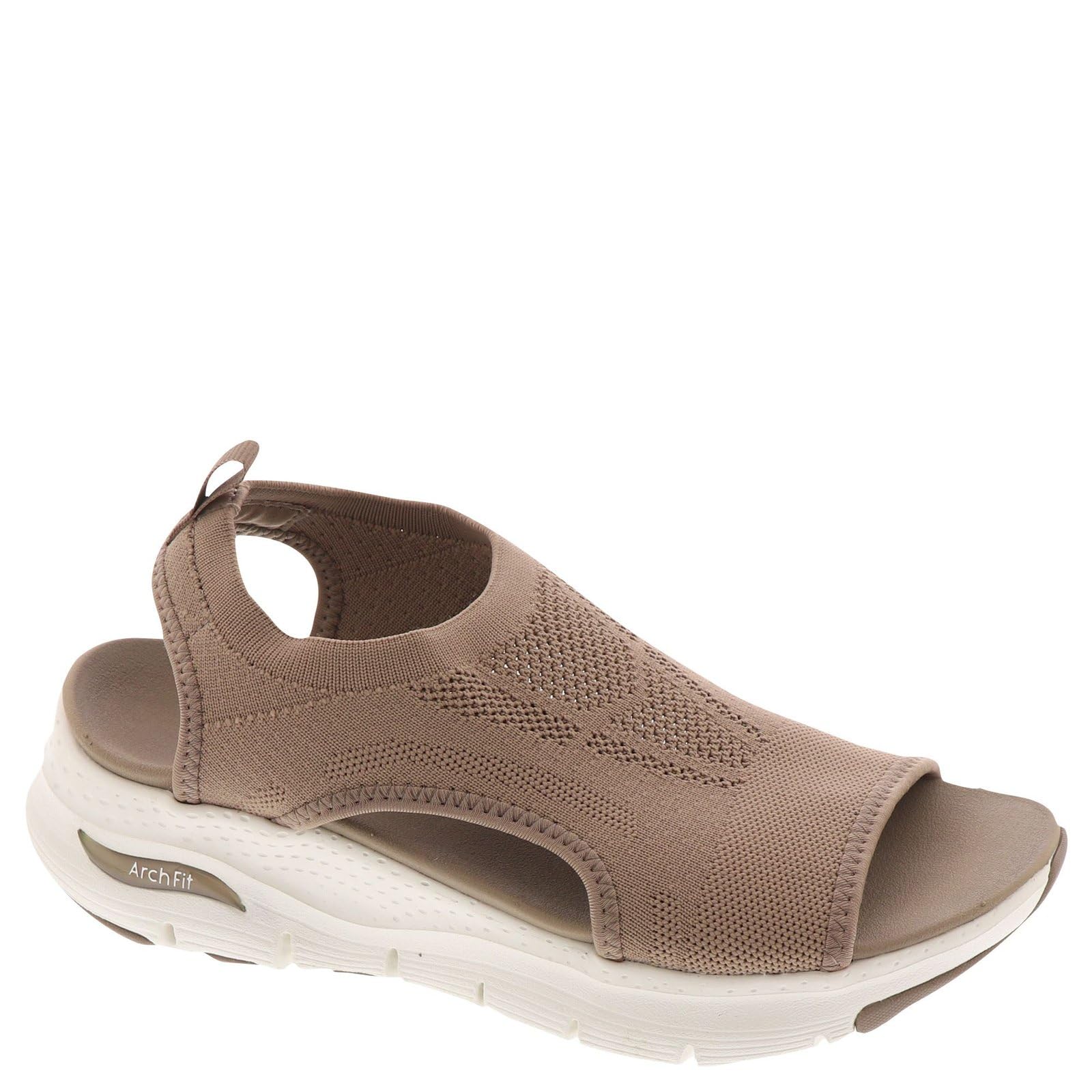 Skechers Arch Fit Women's City Catch Sport Sandal, Mocha, 38 EU