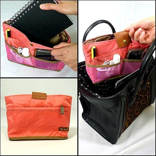 Miniatura 3 de Wrapables Ultimate Purse InsertHandbag Organizer and Day Clutch Peach