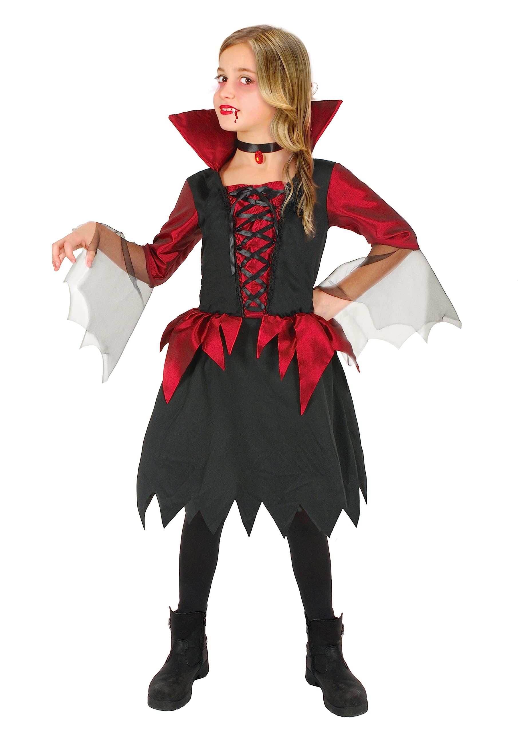 Lady Vampirella Vampire Girl costume disguise fancy dress girl (Size 4-6 years)