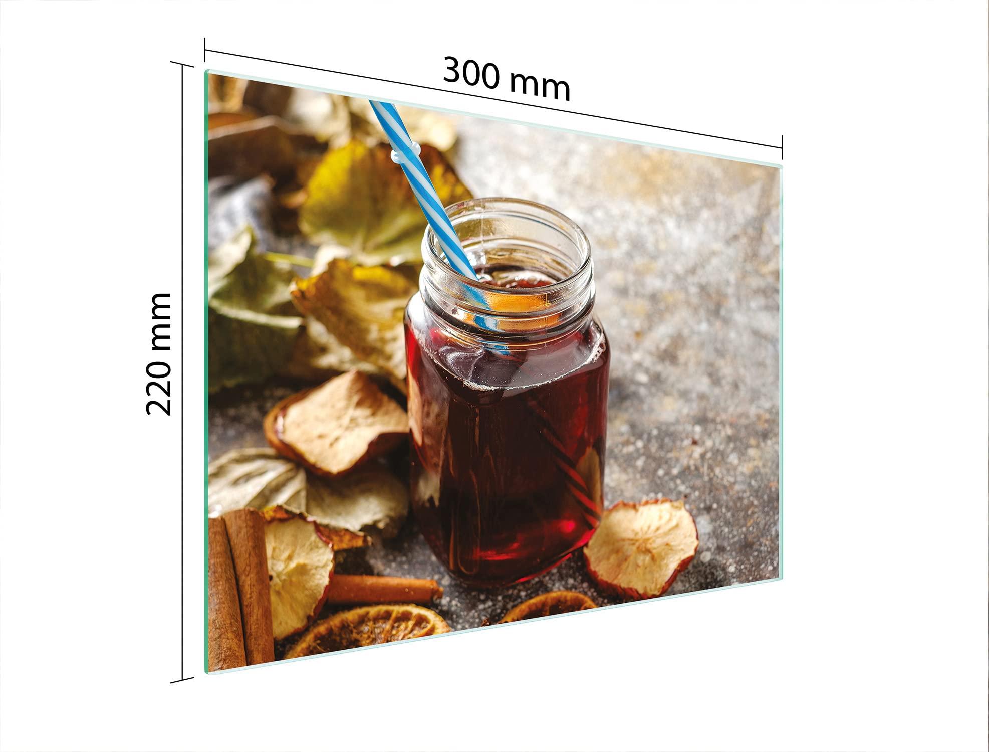 Couvercle Plaque De Cuisson En Verre Trempé 40x30 Cm – Universel Induction/vitrocéramique, Antidérapant, Planche à Découper