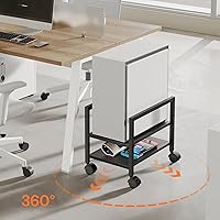 Vista 8 de HOOBRO Soporte para PC, soporte de torre de PC de 2 niveles que se adapta a la mayoría de torres de computadora, soporte de CPU para piso, altura